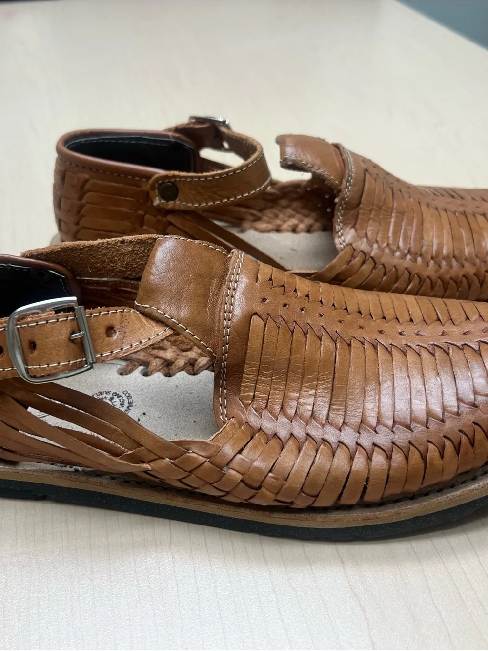 Handmade Mexican Leather Huarache Sandals Men’s US 9 New